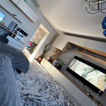 Fond de Hotte Luxueux en Verre Trempé – Bleu Nuit Nacré