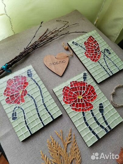 Настенное панно из мозаики