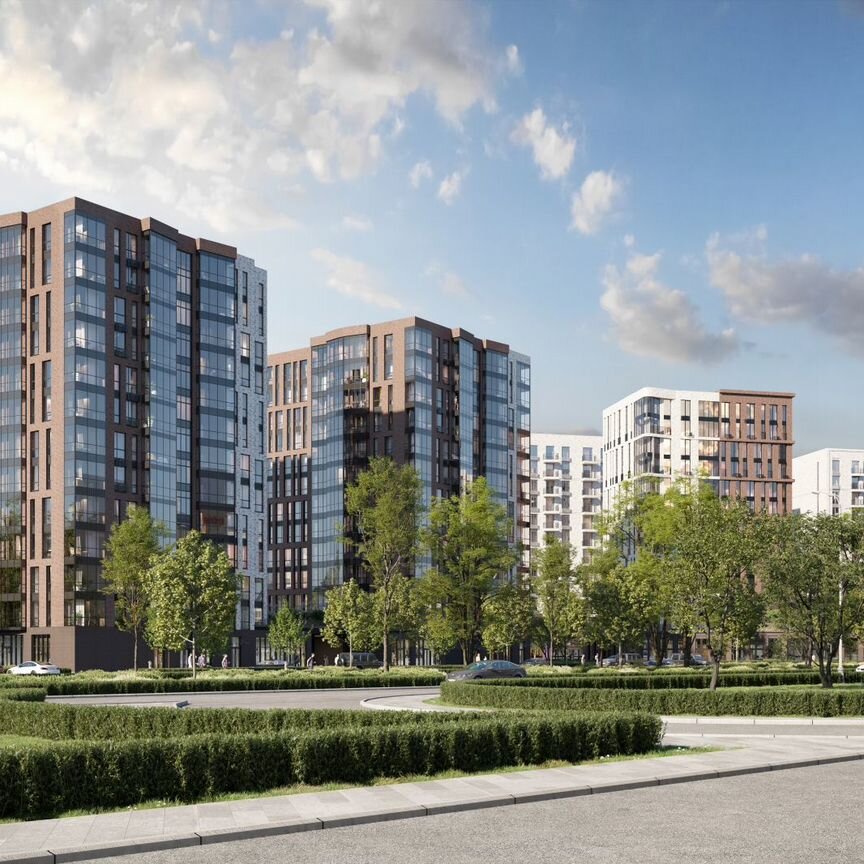 2-к. квартира, 59,4 м², 6/13 эт.