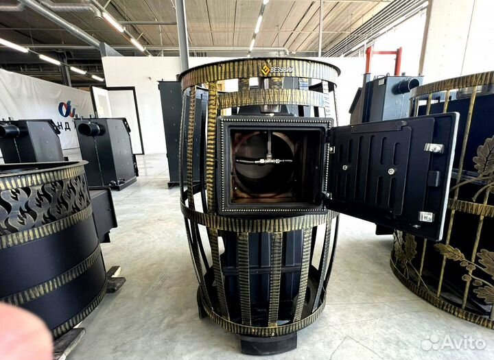 Печь для бани Везувий легенда русский пар ковка 24