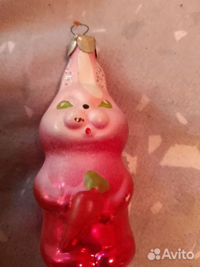 Елочные игрушки зайцы