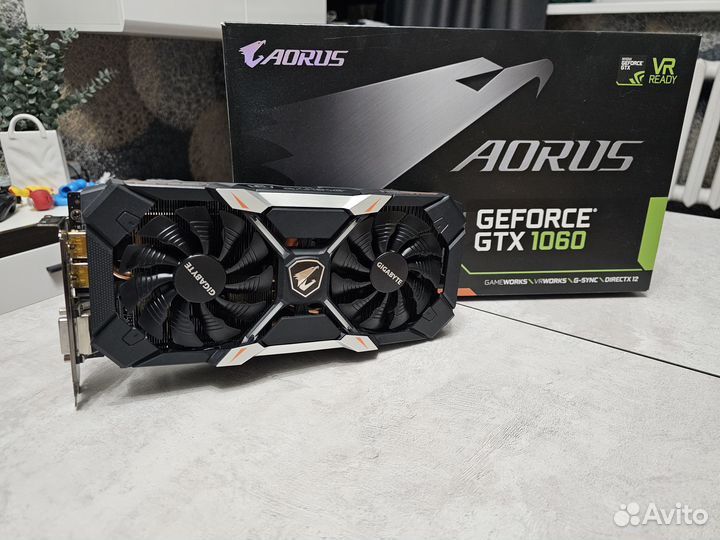 Видеокарта GTX 1060 6gb Aorus Xtreme Edition