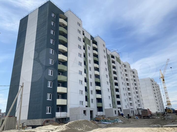 2-к. квартира, 54,4 м², 1/10 эт.