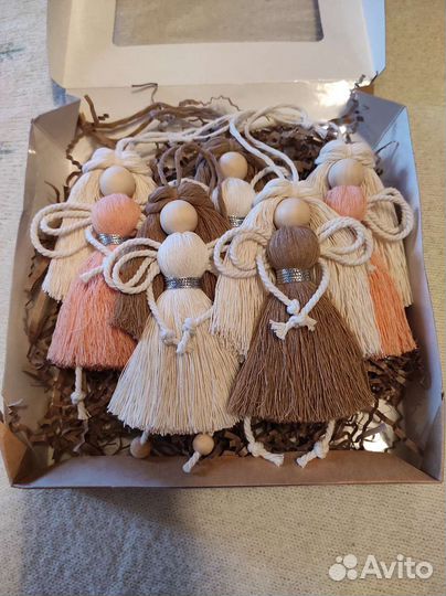 Куколка ангел макраме