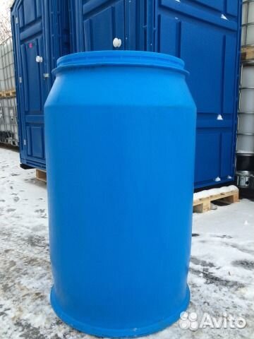 Бочки пластиковые б/у 200л / 230л с крышкой хомут