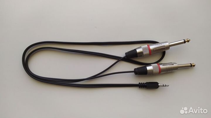 Кабель аудио Jack 3.5-Jack 6.3