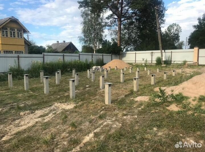 Железобетонные сваи под ключ установка