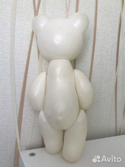 Игрушка белый мишка СССР