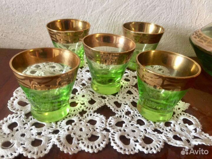 Графин цветное стекло СССР