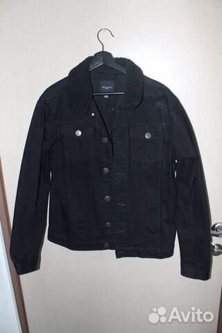 Куртка джинсовая черная новая
