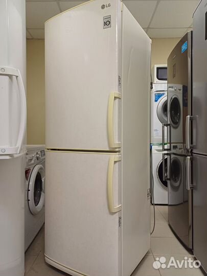 Холодильник LG. No Frost. Бежевый. Доставка