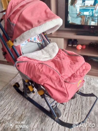 Детские санки коляска