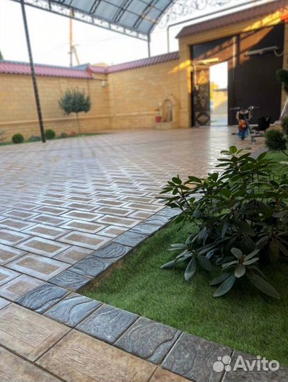 Тротуарная плитка брусчатка, дворовая плитка