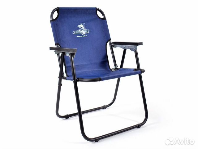 Кресло-шезлонг складное сталь SK-08 59x40x82 синее