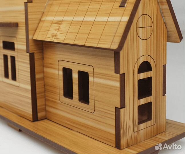 Конструктор деревянный домик