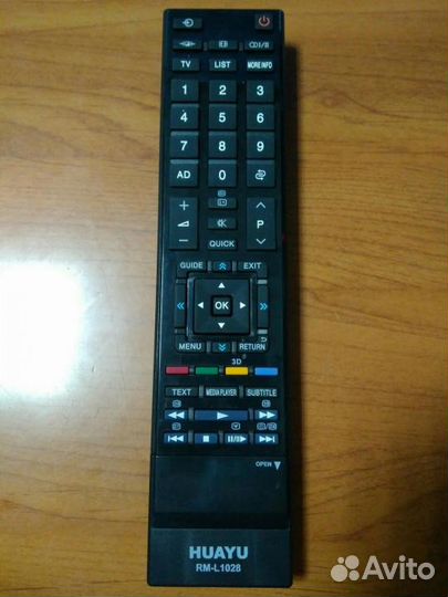 Пульт Toshiba RM-L1028 универсальный