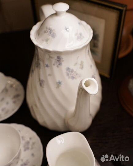 Wedgwood кофейные сервиз с незабудками, Англия