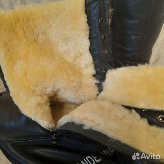 Сапоги ботинки новые натуральная кожа и мех