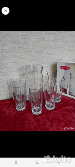 Набор кувшин и стаканы, новое
