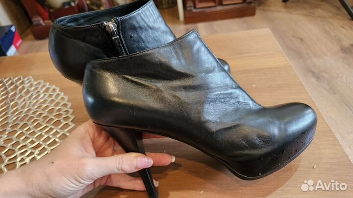 Ботильоны натуральная кожа Италия