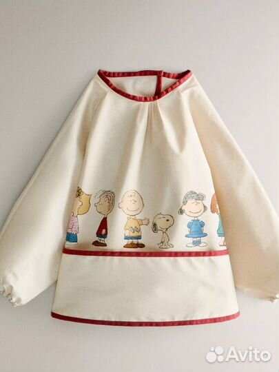 Фартук нагрудник для кормления zara home snoopy