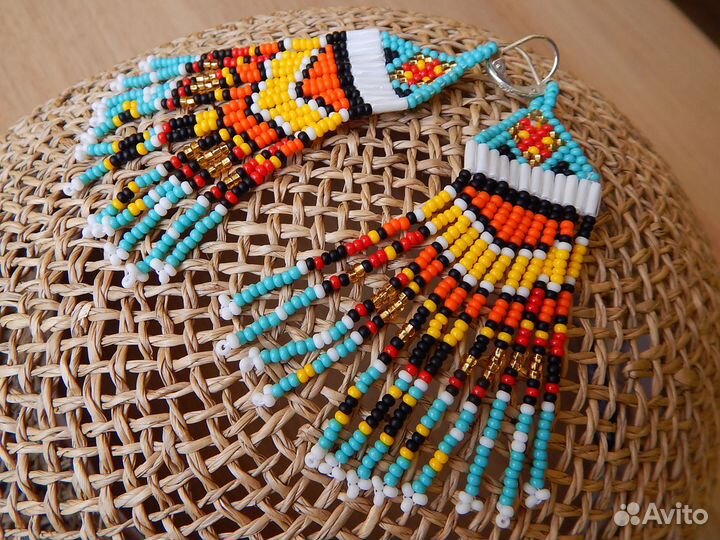 Серьги из бисера