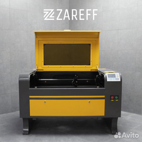 Лазерный станок Zareff Ruida 900х600мм 90x60 100W