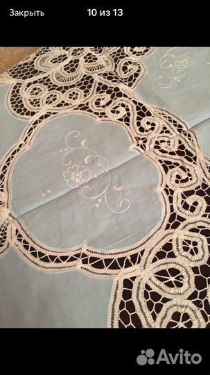 Скатерть Баттенбергское кружево +12 салфеток