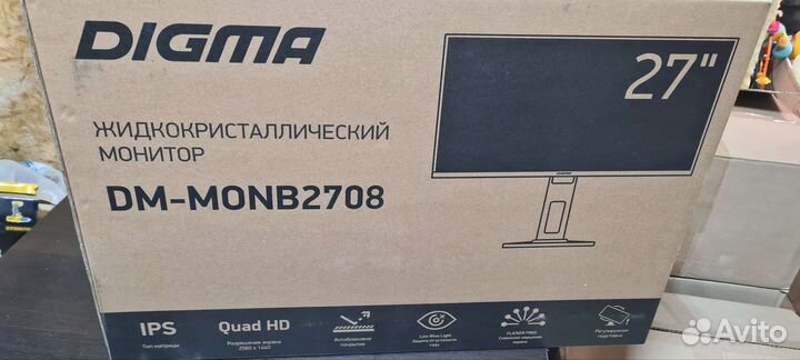 Новый 2К Монитор Digma DM-monb2708 27