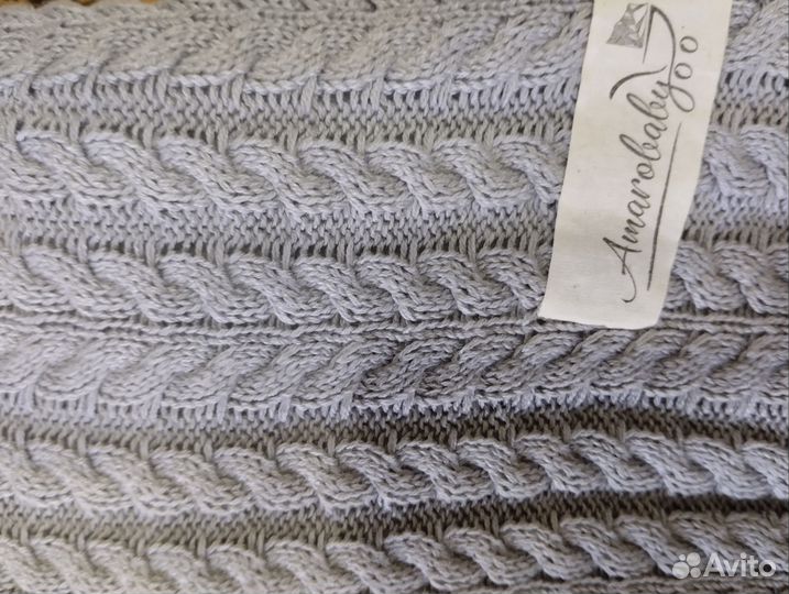 Конверт вязаный теплый