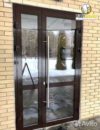 Дверь входная алюминиевая С48