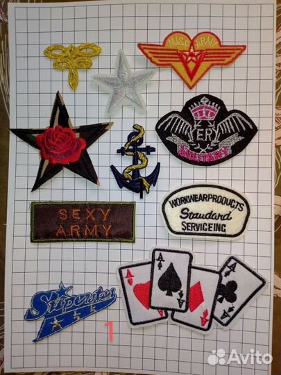 Термоаппликации на одежду, текстильный патч