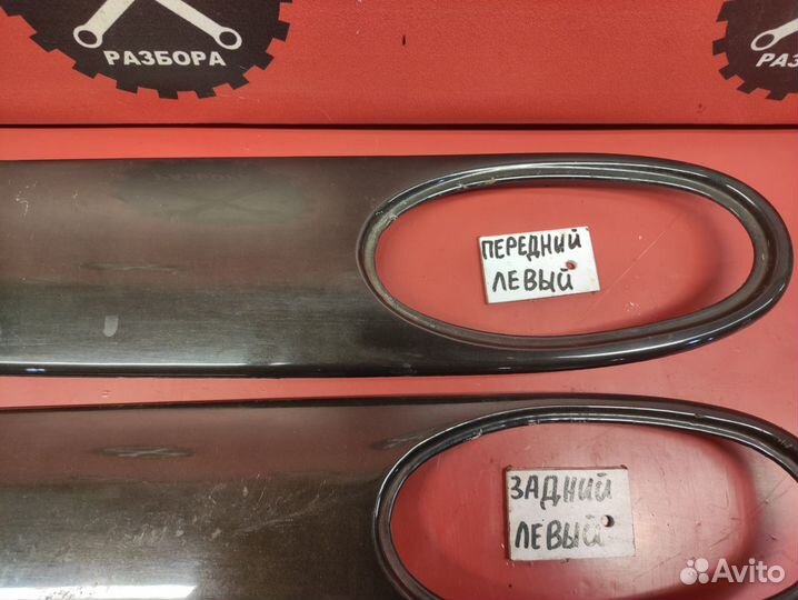 Накладка дерево на дверь Jaguar X308 Черный клён