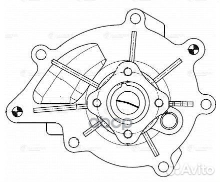 Насос водяной для а/м SsangYong NewActyon/Kor