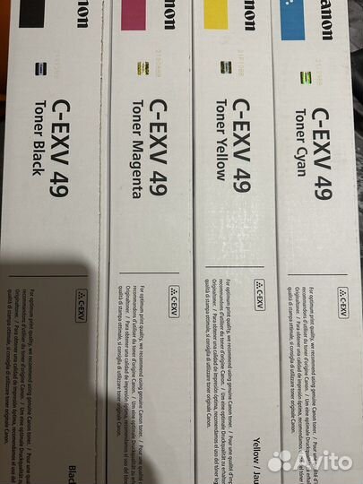 Тонер-картридж Canon C-EXV49 комплект (C,M,Y,K) 4ш
