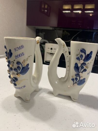 Кружки с носиком для нарзана. Бюветница