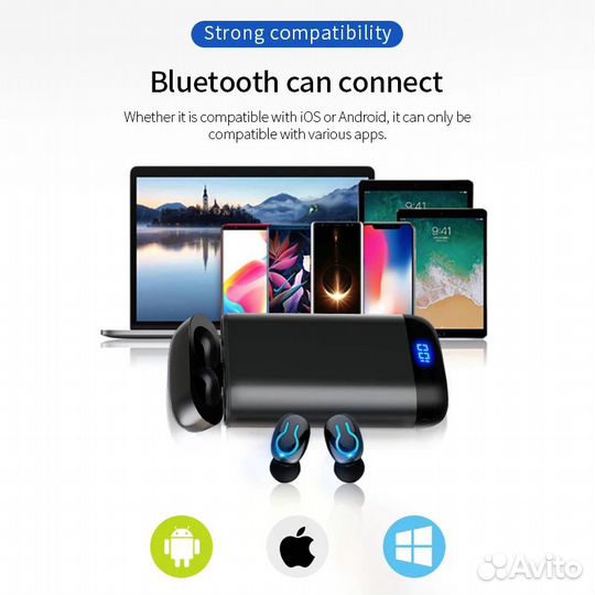 Bluetooth наушники+Power bank