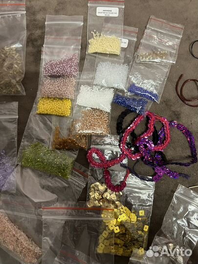 Набор для вышивания, рукоделий, бисер, трунцал