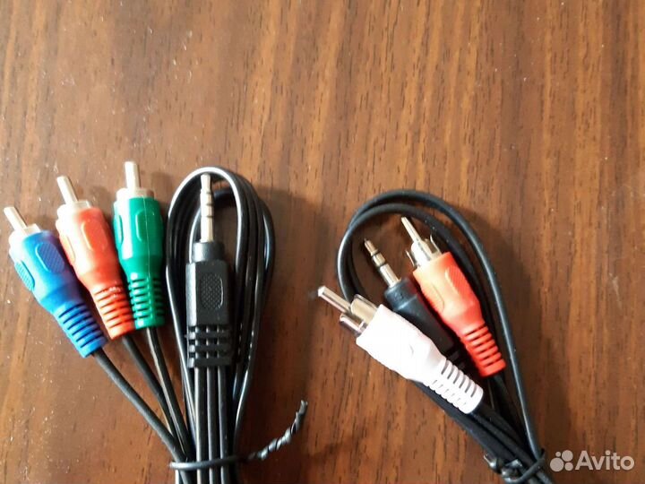 Тюльпан, Jack 3.5 на 2xRCA, 3RCA - 3RCA