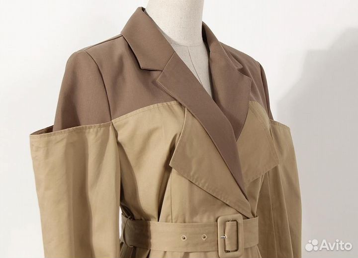 Плащ Miu Miu Burberry type