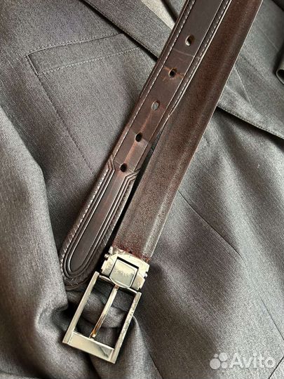 Ремень мужской кожаный бу