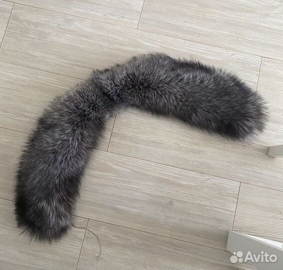 Воротник меховой чернобурка