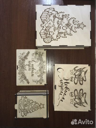 Коробка подарочная из дерева