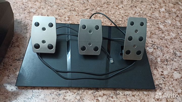 Игровой руль с 3 педалями и коробкой передач
