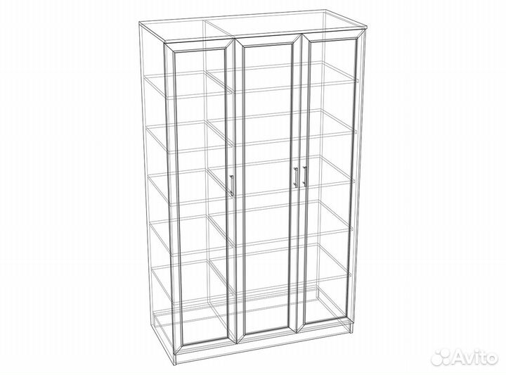 Шкаф трехстворчатый 