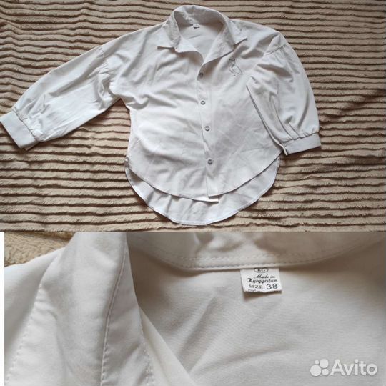 Рубашка белая размер 38