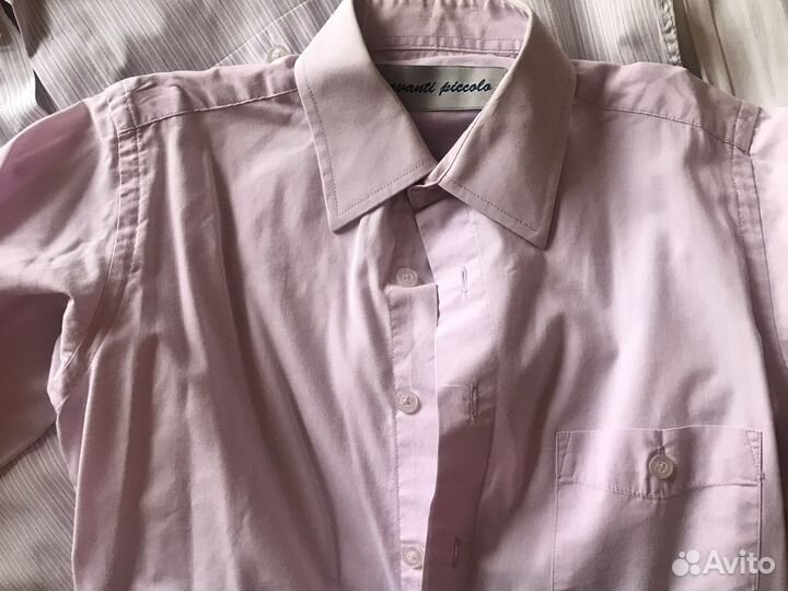 Рубашки школьные на рост 134, 2 шт+ брюки