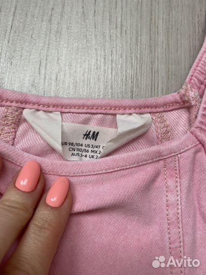 Платье джинсовое hm новое