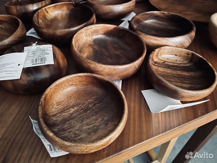 Новые деревянные тарелки IKEA (6 видов)