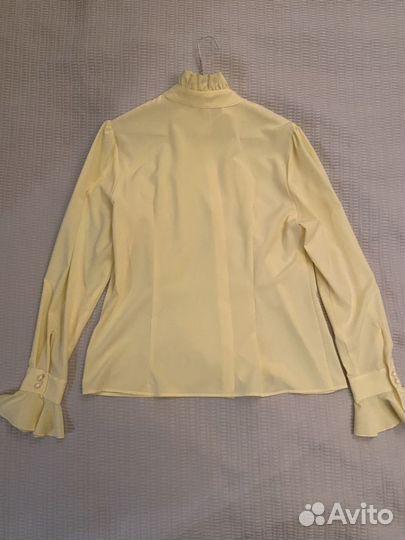 Женская блузка рубашка желтая/лимонная